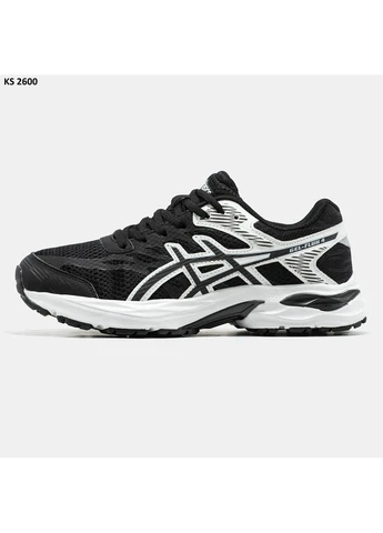 Білі літні кросівки asics gel-flux 4 black white асікс гель No Brand