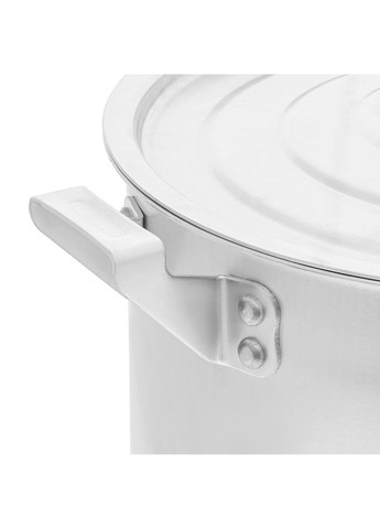 Кастрюля матовая алюминиевая с крышкой 15 л Interos (292550046)