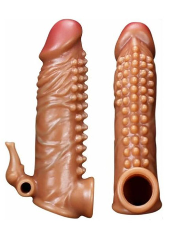 Насадка на пеніс рельєфна силіконова з вібрацією Слон Вібро насадка для статевого члена + ЛУБРИКАНТ 25 мл No Brand (330822965)