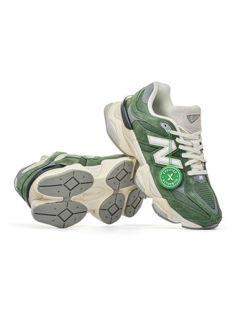 Зеленые демисезонные кроссовки мужские, white green вьетнам New Balance 9060