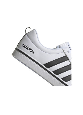 Белые всесезонные кроссовки vs pace 2.0 3-stripes branding synthetic nubuck adidas