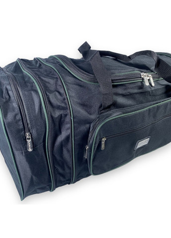 Дорожня сумка з розширенням одне відділення бокові кишені фронтальні кишені розмір: 70(80)*35*30см чорнозелена Kaiman (266912156)