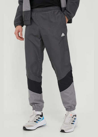 Темно-серые спортивные демисезонные брюки adidas