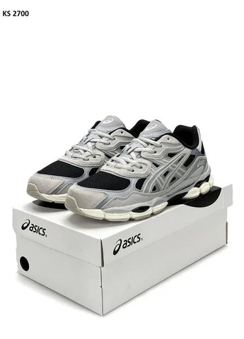 Серые демисезонные кроссовки мужские asics gel-nyc gray асикс гель нюк серые No Brand