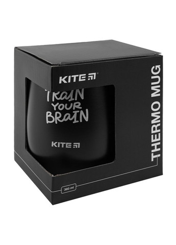 Термокружка 360 мл черная K22 378-01 Kite (316618286)