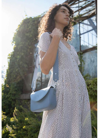 Женская кожаная сумка Molly голубая The Wings (348358723)