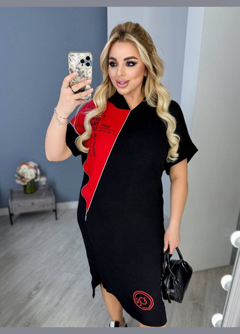 Червона сукня американський креп,з регулюванням об'єму No Brand