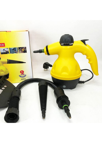 Пароочисник з функцією відпарювача Steam Cleaner Pro 1000 Вт 6 насадок No Brand (394581343)