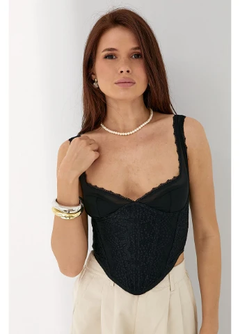 Изысканный корсет с кружевом цвет, M (есть размеры) Lurex — 392820282