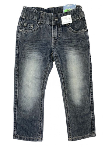 Серые демисезонные прямые джинсы regular fit узкой посадки для мальчика 8121391 Dopo Dopo