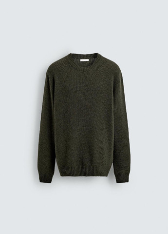 Оливковый (хаки) зимний свитер Zara