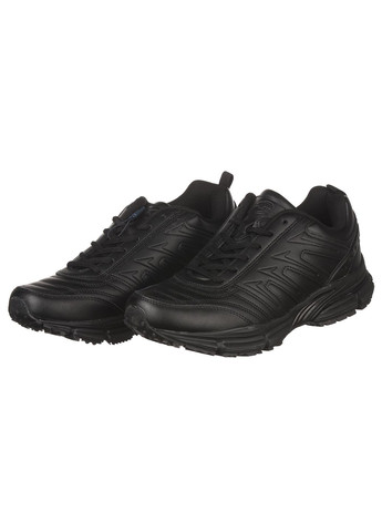 Черные демисезонные мужские кроссовки из кожи спортивные Bona