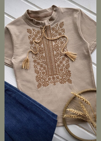 Футболка вишиванка дитяча для хлопчика моко, вишиванка короткий рукав для хлопчика, No Brand (341327709)