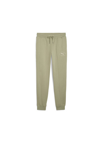 Зеленые спортивные демисезонные брюки Puma