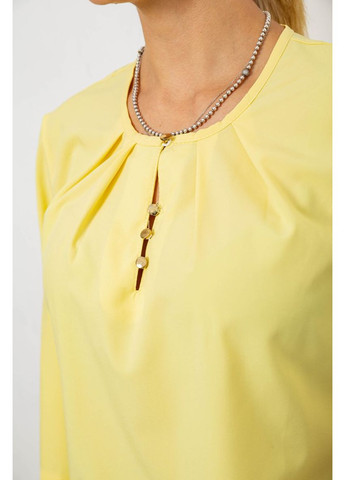 Жовта блуза однотонна,, 230r1121-1 Ager