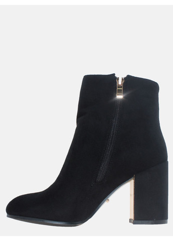 Осенние ботинки r1236-f2413 черный Rusi Moni из искусственной замши