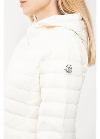 Біла демісезонна куртка Moncler