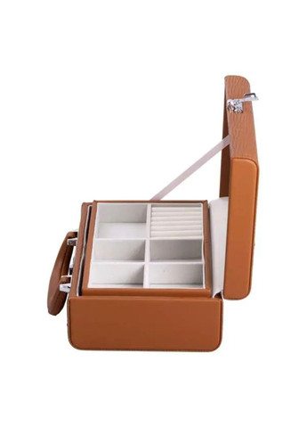 Скринька для прикрас з еко шкіри 2 яруси з кодовим замком органайзер для ювелірних виробів HP-5-24R Yiwu (370800864)