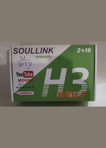 Приставка андроид Smart TV Soullink Н3 2/16Гб Приставки для цифрового телевидения, TVbox ОС Android 10 Квант (316644931)