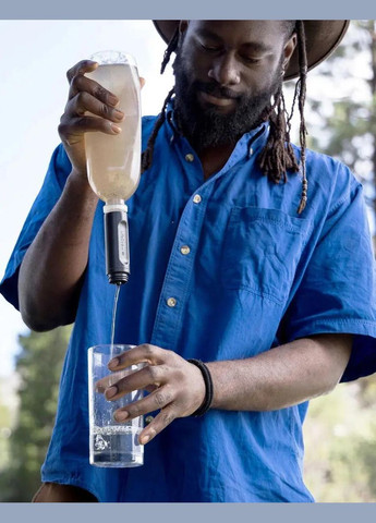 Пляшка-фільтр для води LifeStraw Peak Squeeze 1 L Mountain Blue No Brand (340551606)