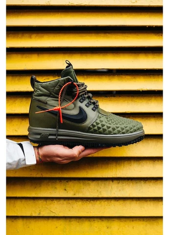 Зеленые летние кроссовки nike duckboot 17 green найк дакбут No Brand