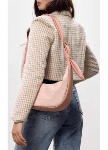 Женская мини сумка хобо из экокожи компактная городская Sambag HOBO Mini пудра 62297 De Esse (403068311)
