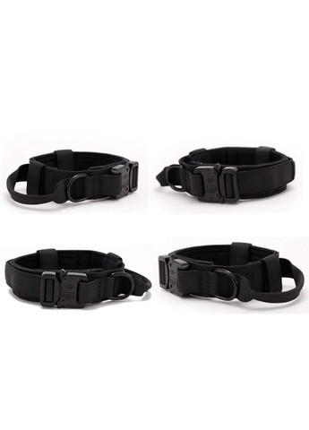 Ошейник для собак, нейлоновый с металлической пряжкой-фастекс, Черный M (38-47см) No Brand (299915644)