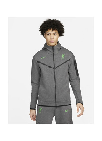 Серая ветровка мужская liverpool f.c. tech fleece windrunner grey Nike