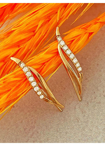 Позолочені Сережки-кафи. Позолота No Brand (361029363)