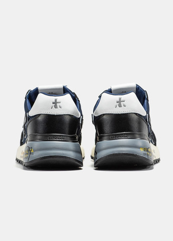 Синій Осінні кросівки чоловічі premiata mick blue black white | преміата сині No Brand