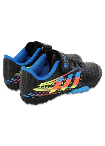 Черные сороконожки футбольные детские d08-1-32-38-3 размер SP-Sport