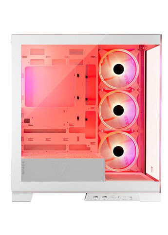 Корпус VOLCANO SPACE APEX ARGB 4x140mm fans MIDI USB 3.0x2+TYPE-C WHITE без БЖ ATX Modecom (314778101)