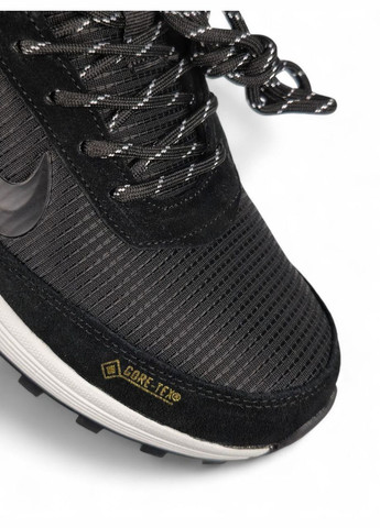 Черные зимние кроссовки зимние мужские nike rivah winter gore-tex black white fur | найк ривах черные белые с мехом No Brand