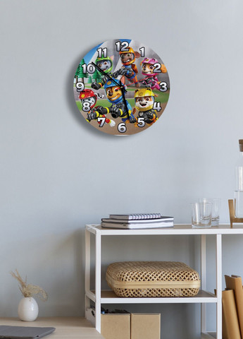 Часы настенные Paw Patrol 2 круглые No Brand (328089270)