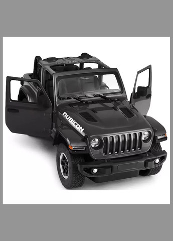 Машинка Jeep Wrangler Rubicon 1:14 на радиоуправлении черный (454.00.29) Rastar (330058327)