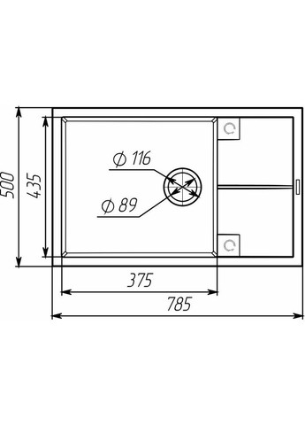 Гранитная мойка MAGNUM 7950 матовая Белая в точку Valeso (358059468)