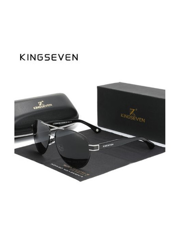 Фирменные солнцезащитные очки Авиаторы с градиентными линзами N7777 DESIGN KINGSEVEN (299332599)