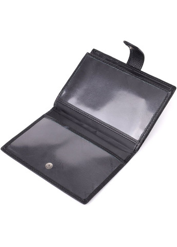 Містка обкладинка на документи унісекс з натуральної шкіри 23116 Чорний st leather (329146518)