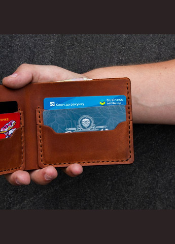 Класичний шкіряний гаманець Casual коньяк SD Leather (351390734)