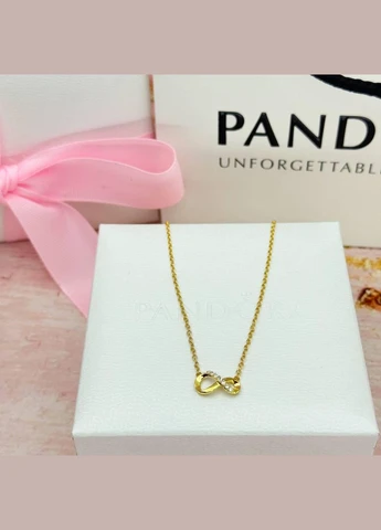 Серебряное ожерелье Блестящая бесконечность No Brand (330769042)