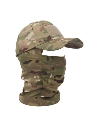Тактична кепка в комплекті з балаклавою для військових в кольорі мультикам No Brand (366547113)