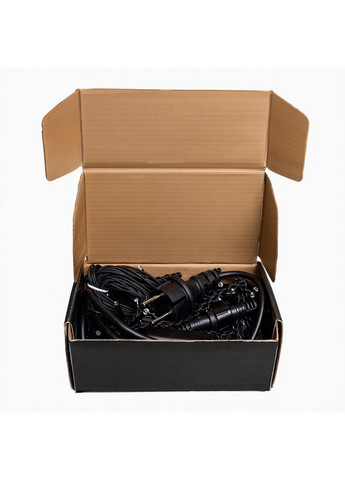 Новорічна гірлянда вулична Бахрома 6 м 105 LED чорний провід Жовтий 6МBY Jooki (366037777)