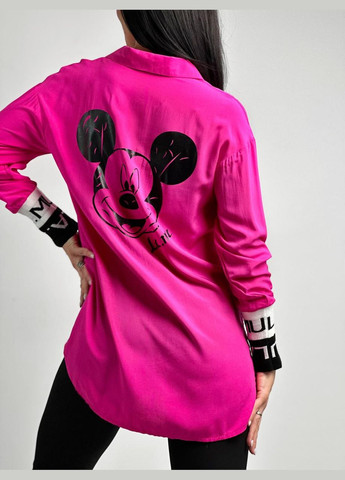 Малинова подовжена жіноча блузка Fashion Girl