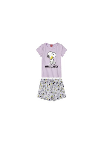 Сиреневая всесезон пижама летняя для девочки футболка + шорты Pepperts