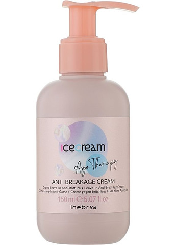 Inebrya Крем проти ламкості волосся Ice Cream Age Therapy Anti Breakage Cream 150ml (2-969325) — Крем, Італія (380132484)