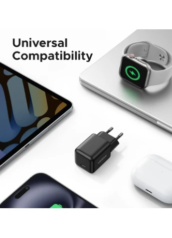 Мережевий зарядний пристрій 20W USB-C GaN Fast Charger EU (UGR-55528) Ugreen X512 (391417671)