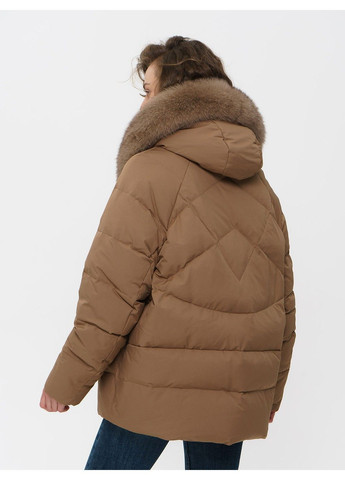 Коричневая зимняя куртка 21 - 04287 Vivilona