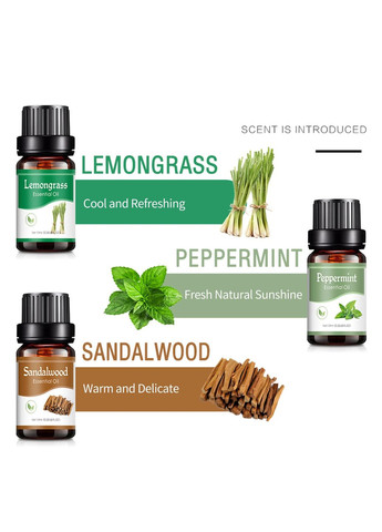 Набір водорозчинних ефірних олій для зволожувачів повітря, ароматерапії Water 6 х 10мл More (317253929)