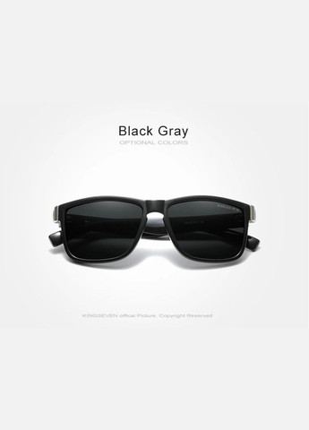 Чоловічі поляризаційні сонцезахисні окуляри N752 Black Gray KINGSEVEN (303401671)
