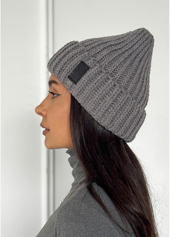 Женская шапка-бини фактурной вязки INNOE Шапка (365775208)